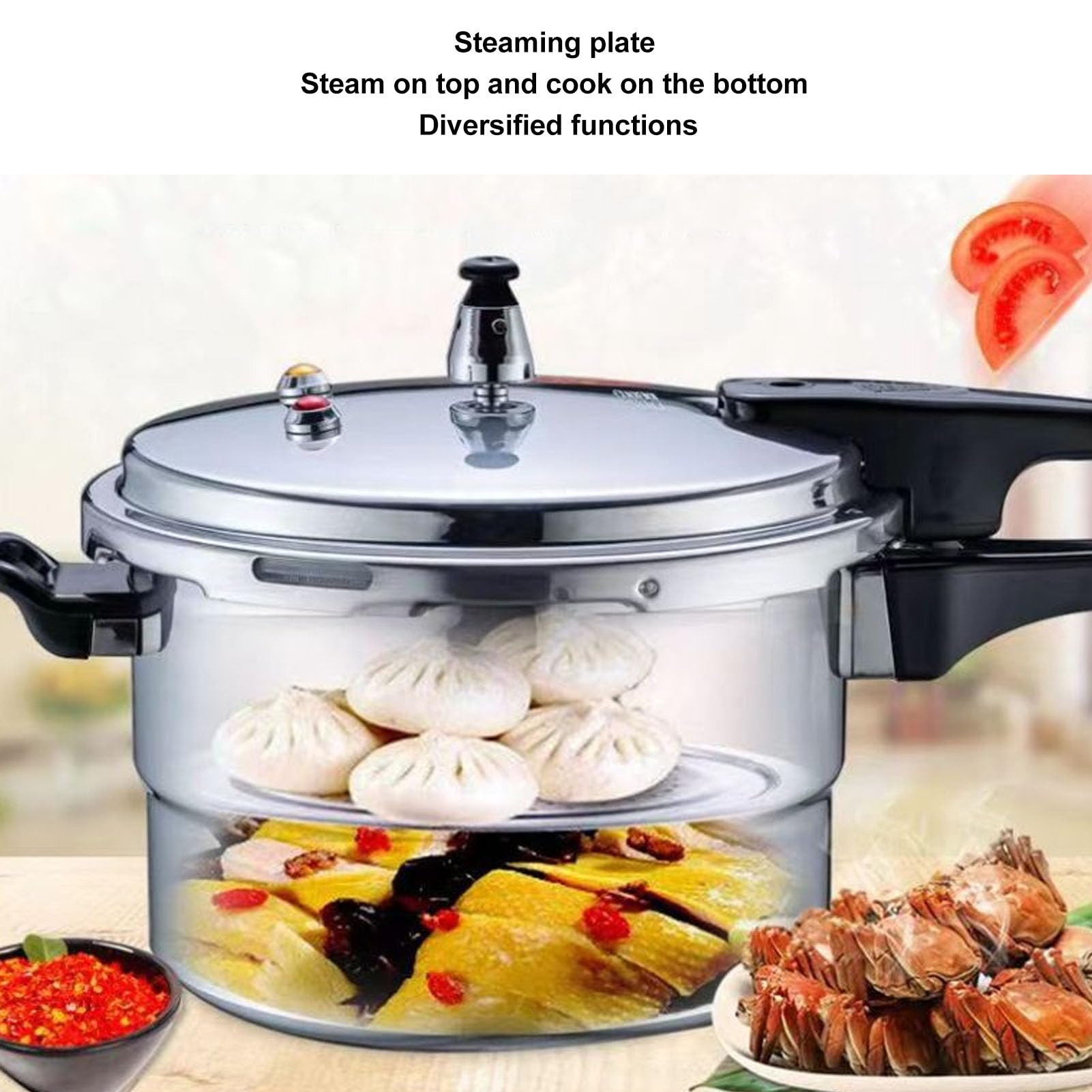 OLLA PRESIÓN COCINA CALOR RAPIDAMENTE INSTANTANEA JER - 4