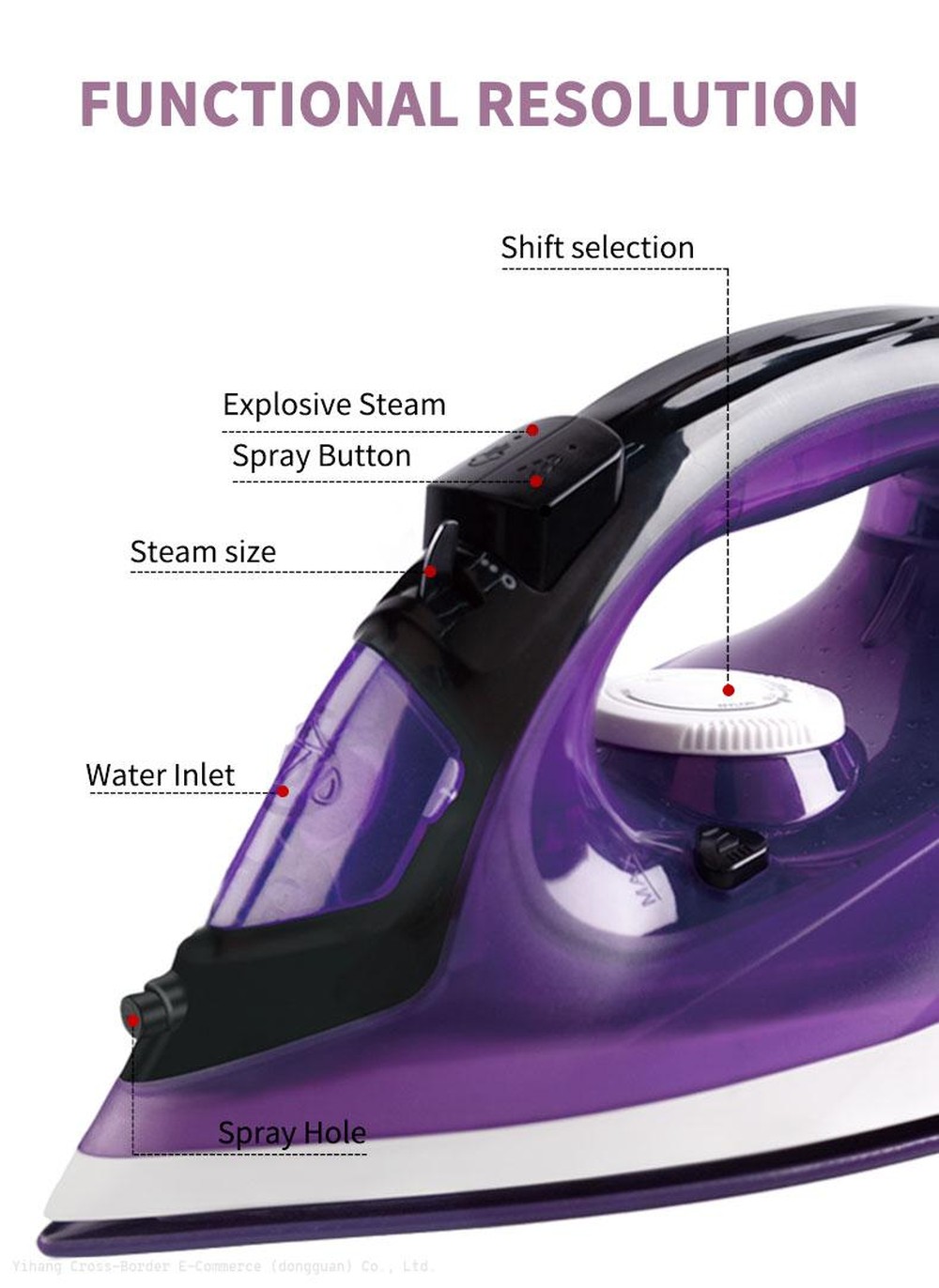 PLANCHA VAPOR ROPA CALOR PRESION ALISAR VESTIMENTA JER - 1