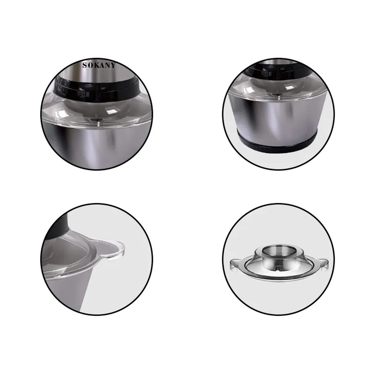 PROCESADOR ALIMENTOS COCINA MULTIFUNCIONAL PICADORA JER - 2