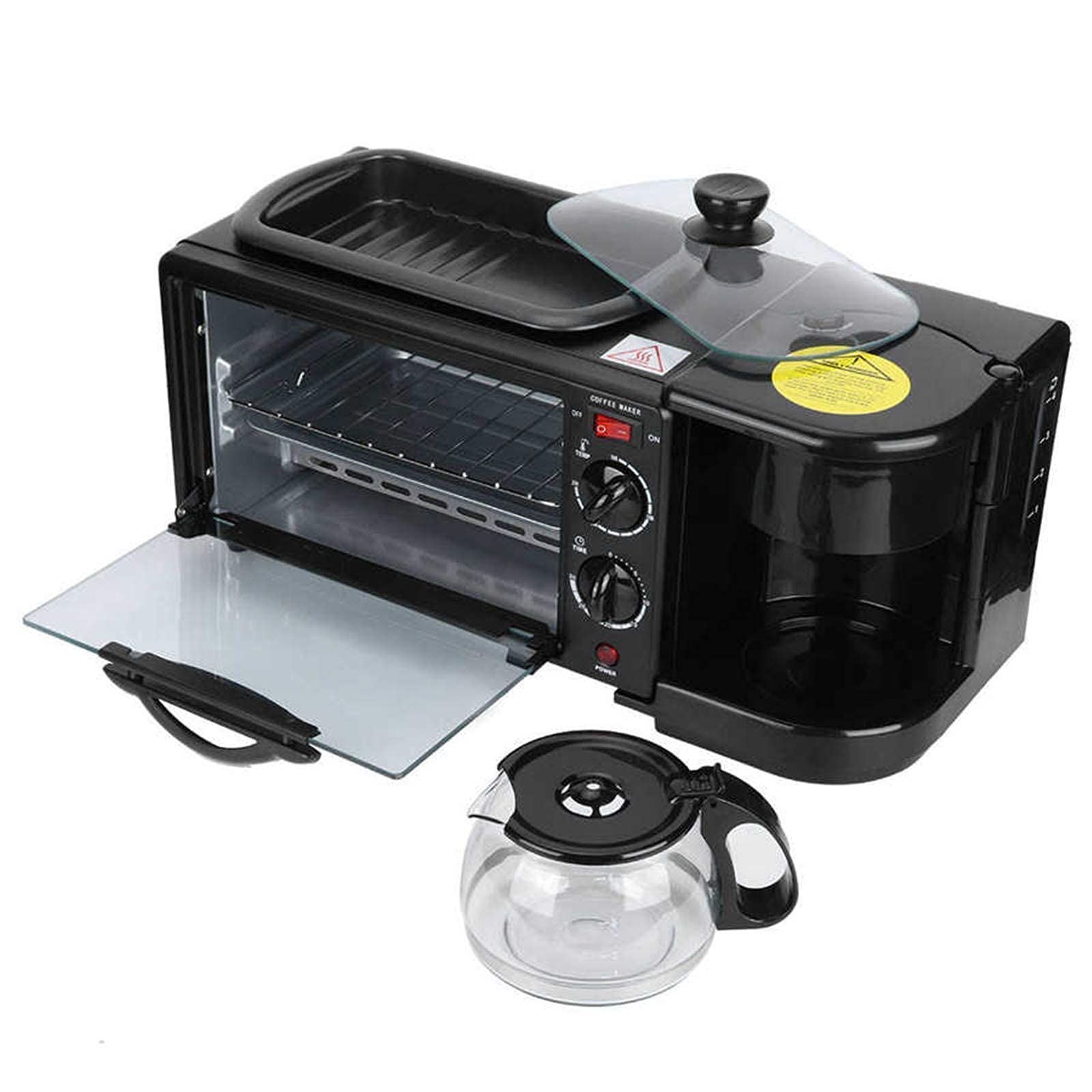 HORNO 3 EN 1 HOGAR MULTIFUNCIONAL TOSTAR DESAYUNO FACIL JER - 8