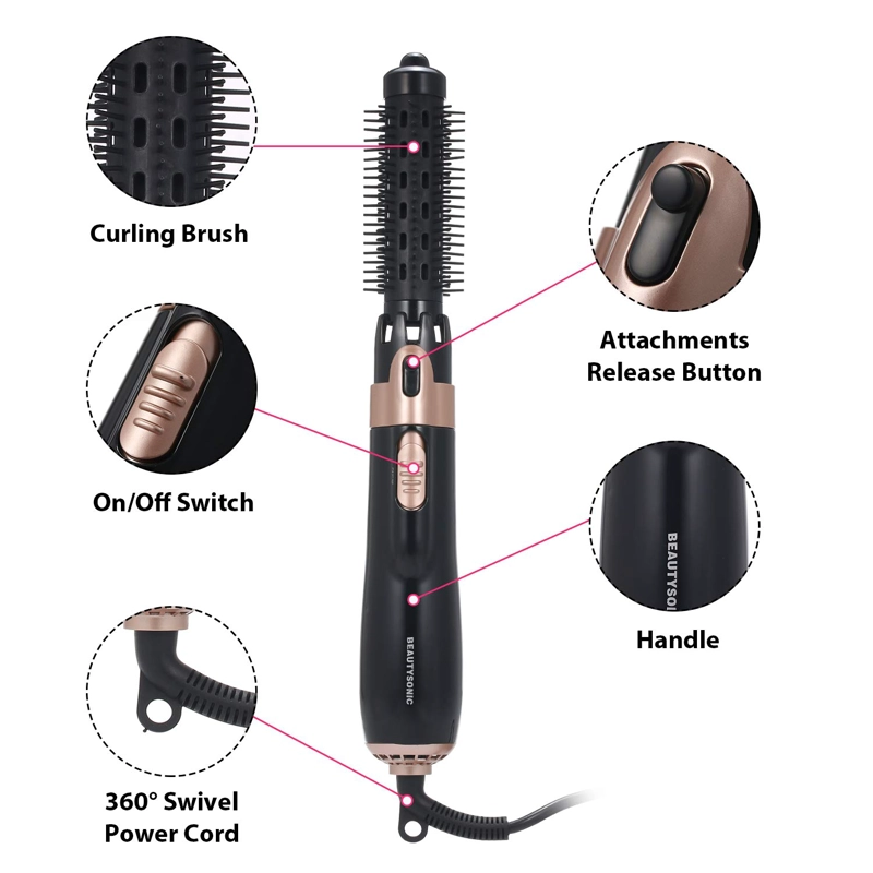 CEPILLO SECADOR PELO MULTIFUNCION 3 EN 1 AJUSTE BELLEZA JER - 7