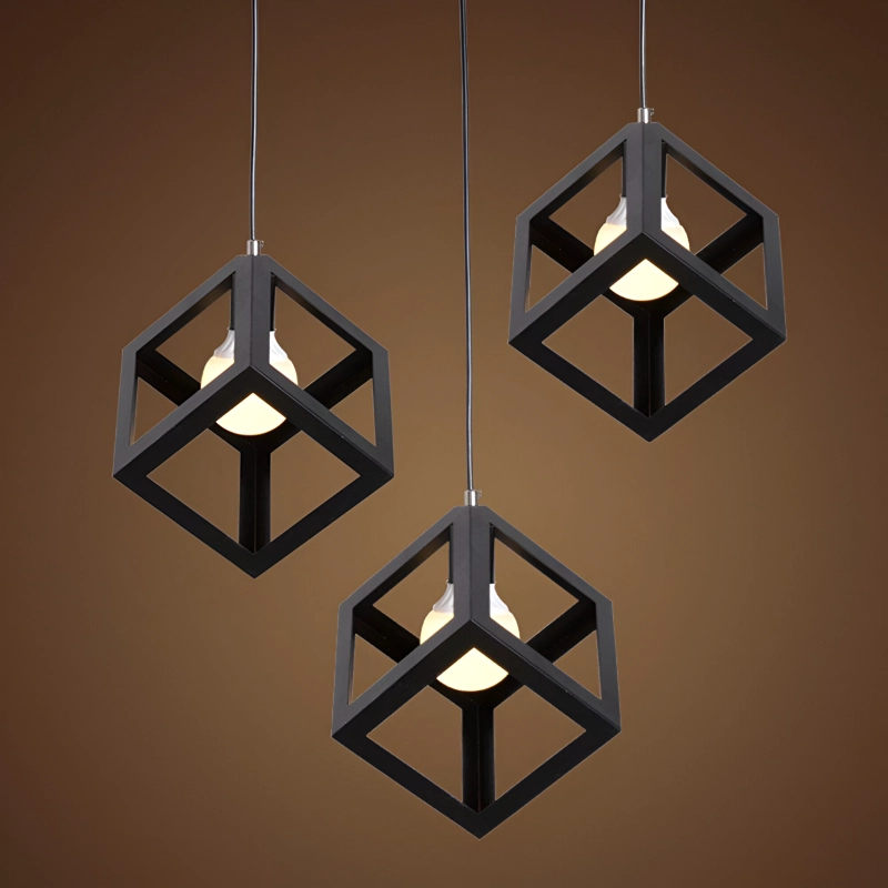 LAMPARA TECHO CUBOS MODERNA ELEGANTE MINIMALISTA LAU - 4