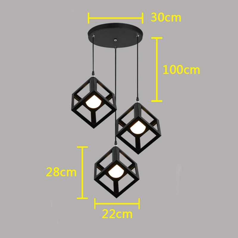 LAMPARA TECHO CUBOS MODERNA ELEGANTE MINIMALISTA LAU - 6