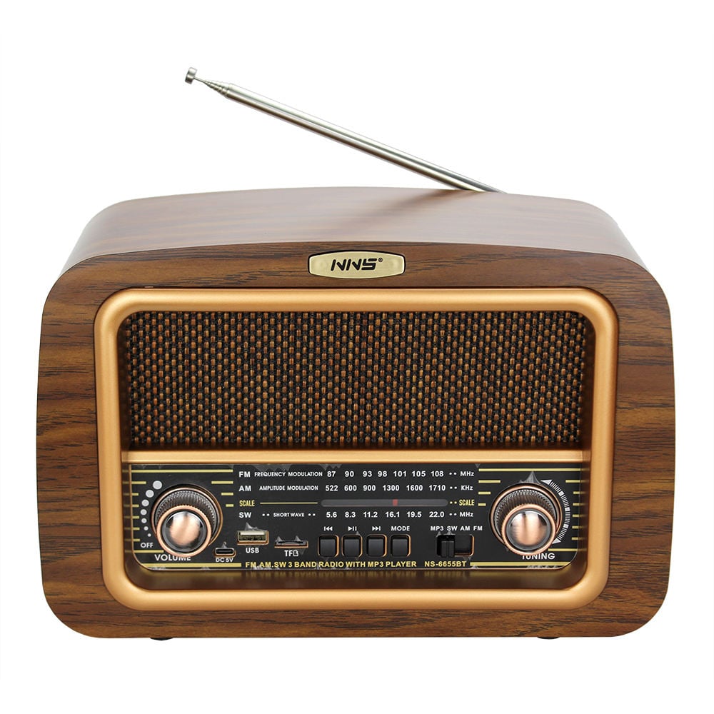 PARLANTE RADIO VINTAGE BLUETOOTH RETRO AUDIO LAU - 1