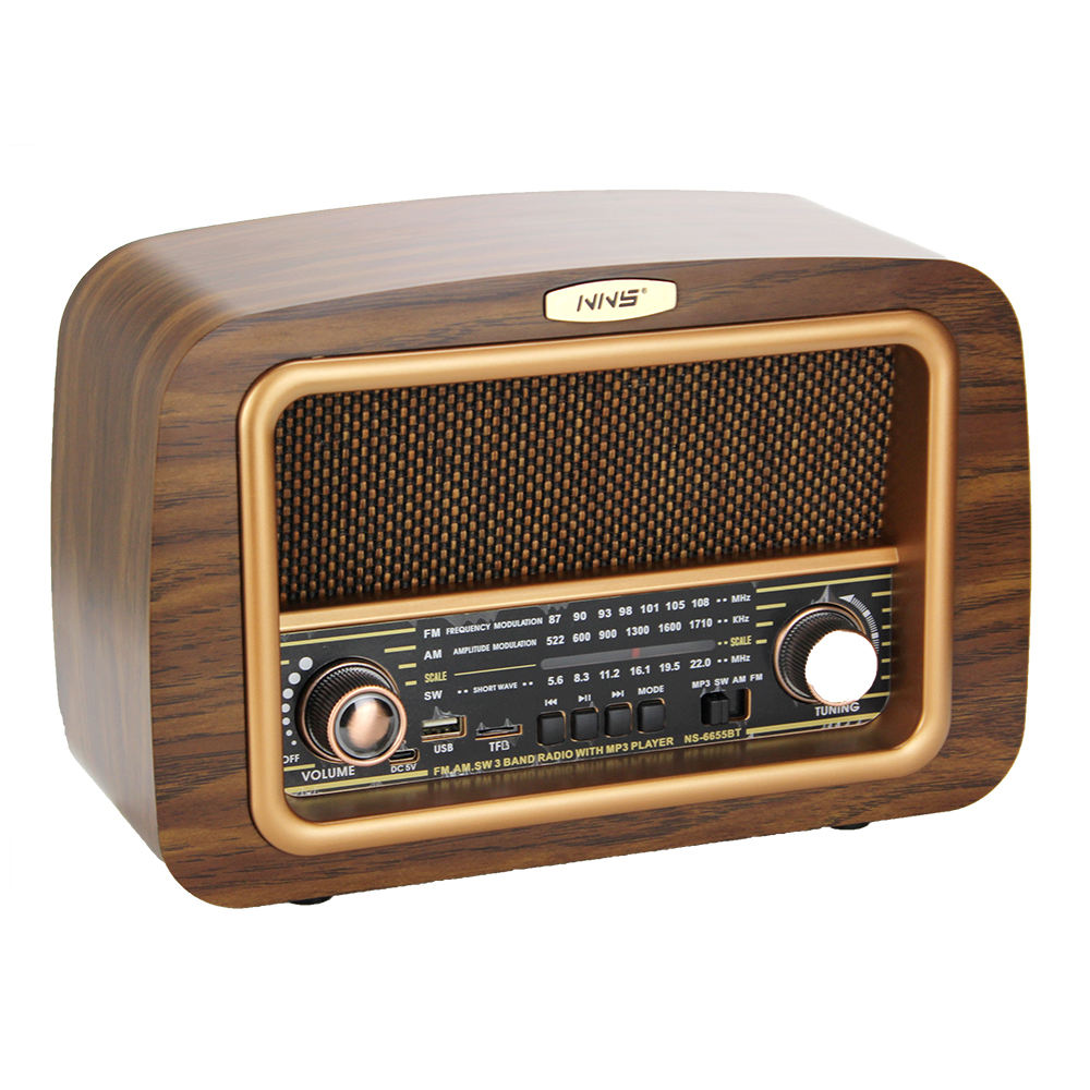 PARLANTE RADIO VINTAGE BLUETOOTH RETRO AUDIO LAU - 9