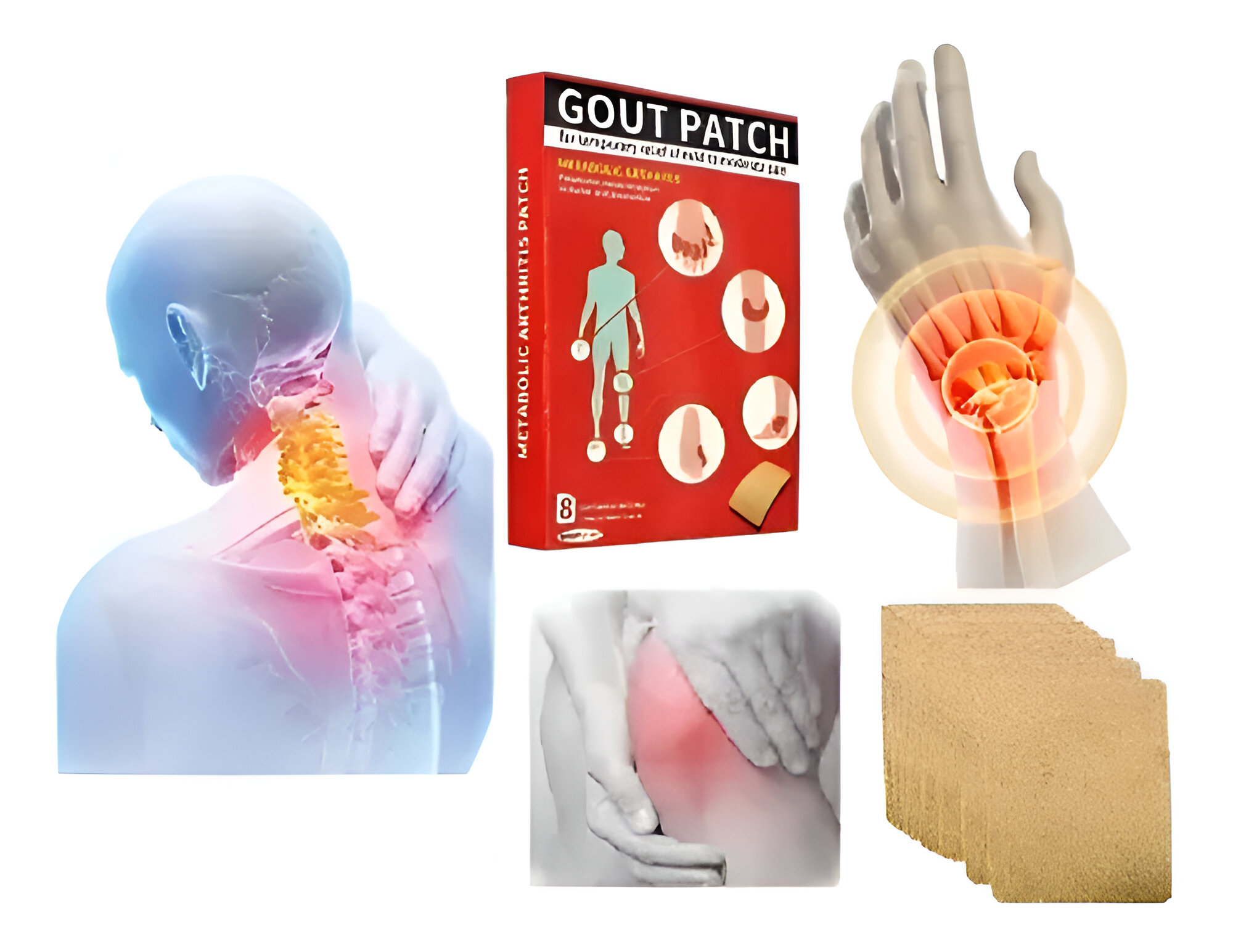 SET 6 CAJAS PARCHES PIEL DOLOR ARTRITIS ARTICULAR LAU - 7