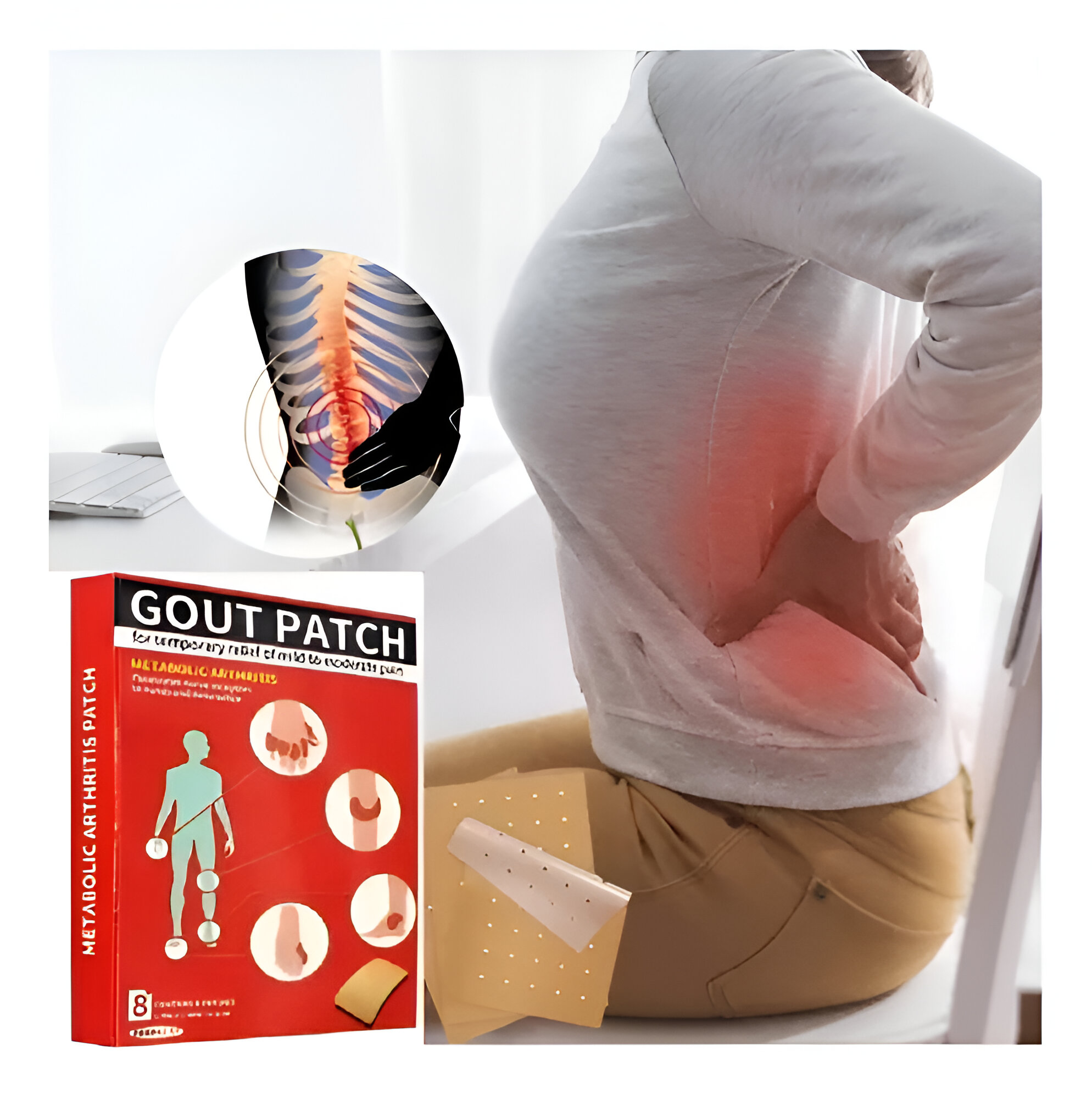 SET 6 CAJAS PARCHES PIEL DOLOR ARTRITIS ARTICULAR LAU - 8