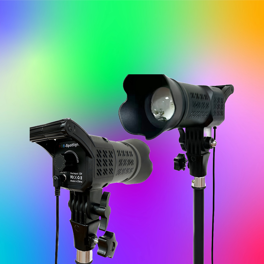 ILUMINACION FOCO SPOTLIGHT RGB FOTOS ESCENARIO LUCE LED LAU - 6