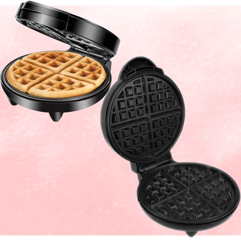 MÁQUINA WAFFLES SANDWICHERA ANTIADHERENTE 1000W PRACTICA LAU - 7
