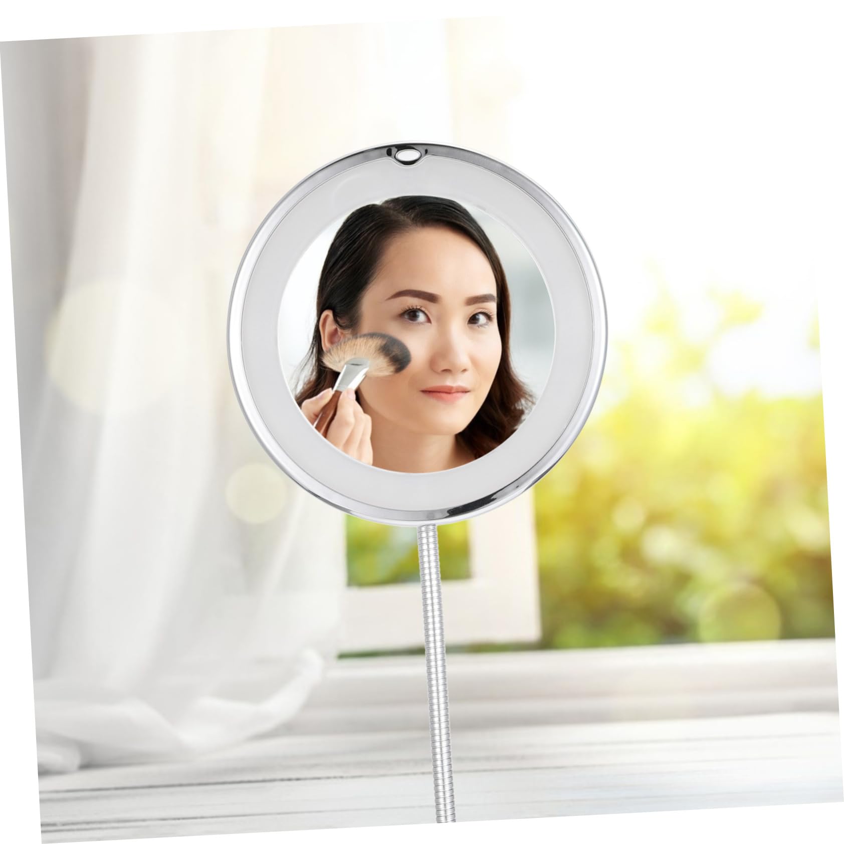 ESPEJO MAQUILLAJE AUMENTO LUZ LED CUELLO CISNE FLEXIBLE JER - 5