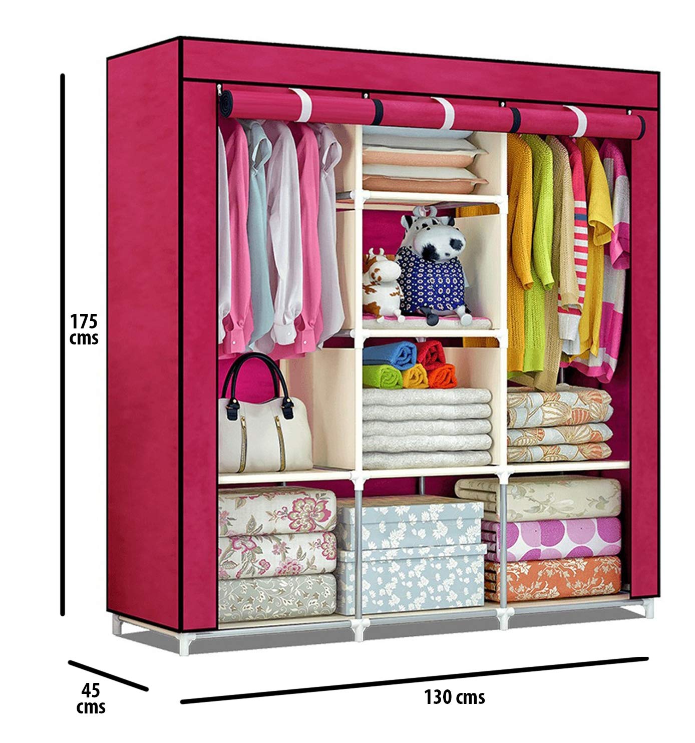 ARMARIO PLEGABLE CLOSET MINIMALISTA ESTRUCTURA ESTABLE JER - 1