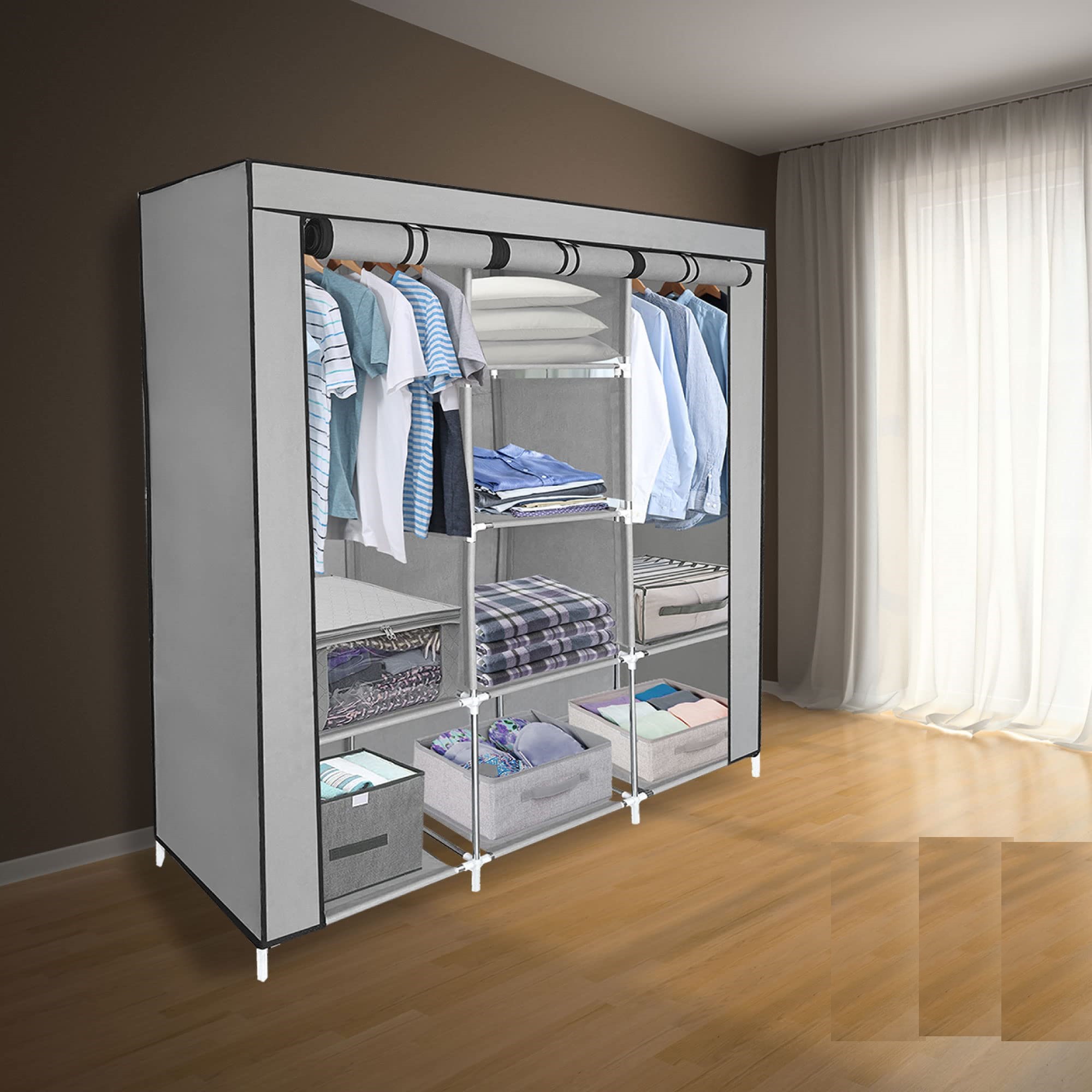 ARMARIO PLEGABLE CLOSET MINIMALISTA ESTRUCTURA ESTABLE JER - 7