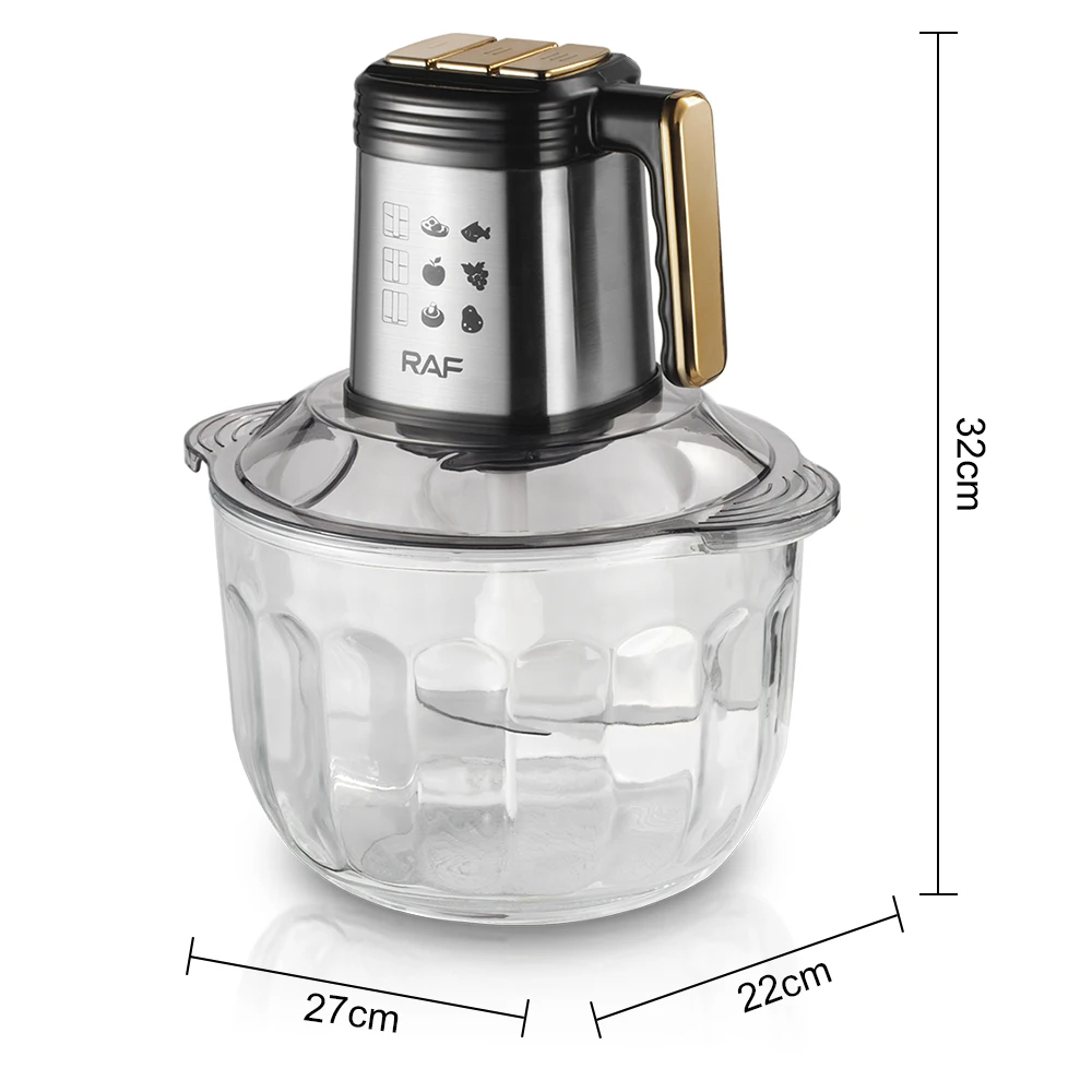 PROCESADOR ALIMENTO COCINA MULTIFUNCIONAL PICADORA JER - 5