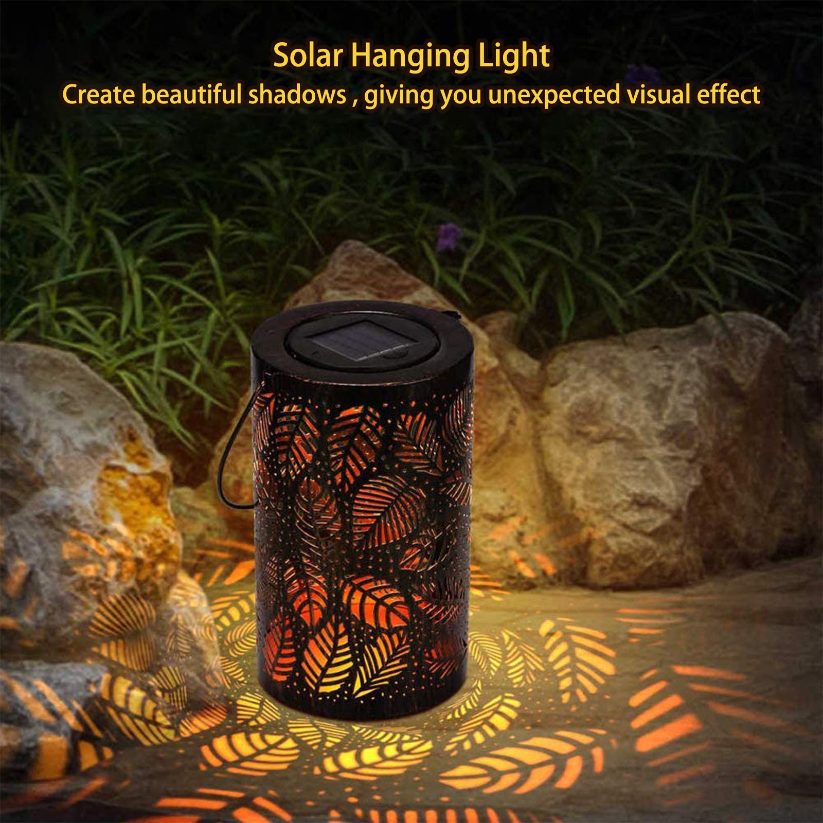 FAROL SOLAR COLGANTE AIRE LIBRE JARDIN LUZ TERRAZA SOLAR JER - 6