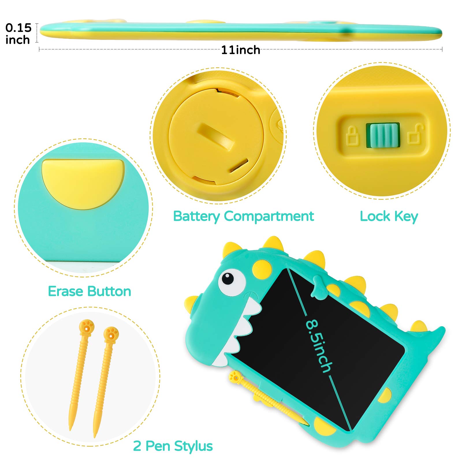 TABLERO LCD PROTECCION NIÑOS AHORRO PAPELES DIVERSION JER - 4
