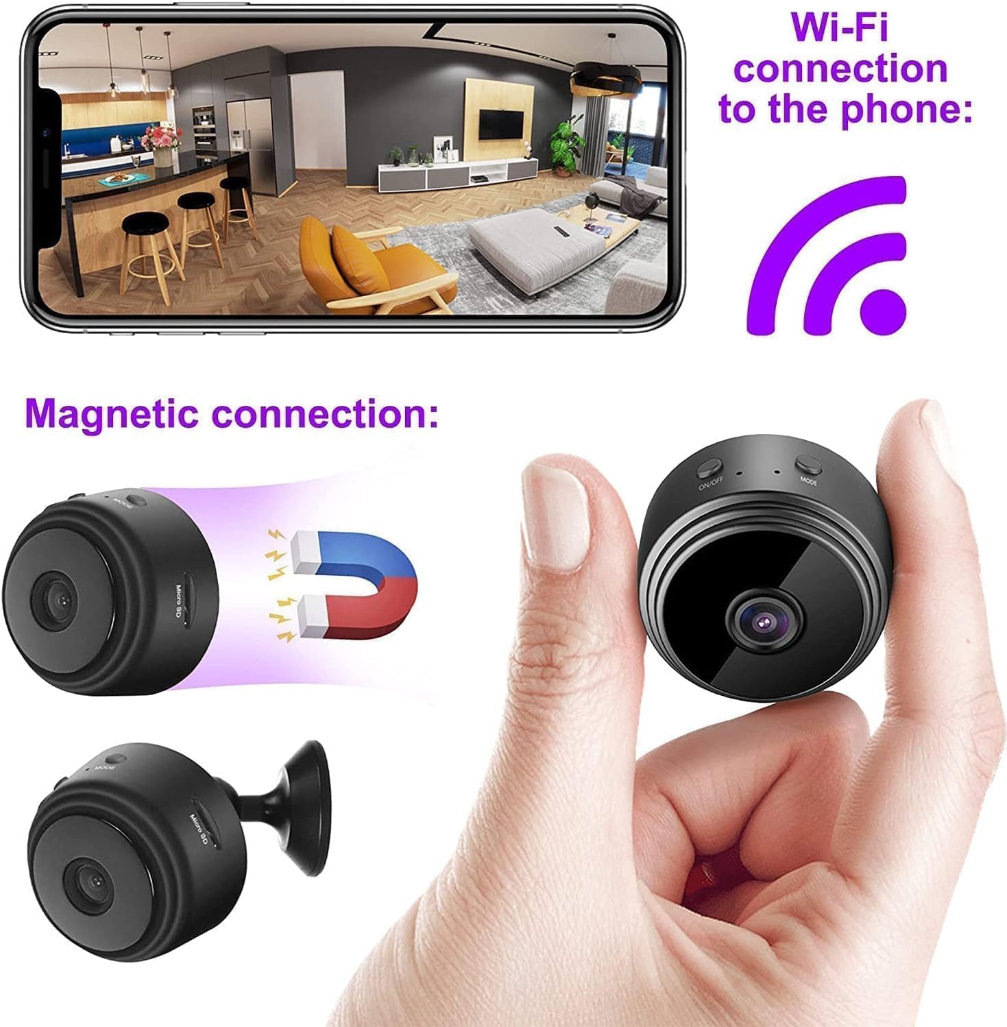 CÁMARA SEGURIDAD LED DETECTOR MOVIMIENTO GRABACION JER - 5