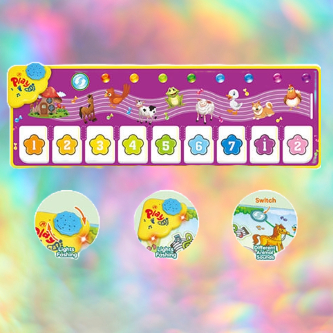 TAPETE MUSICAL BAILE MÚSICA BEBES SONIDO INSTRUMENTAL JER - 2