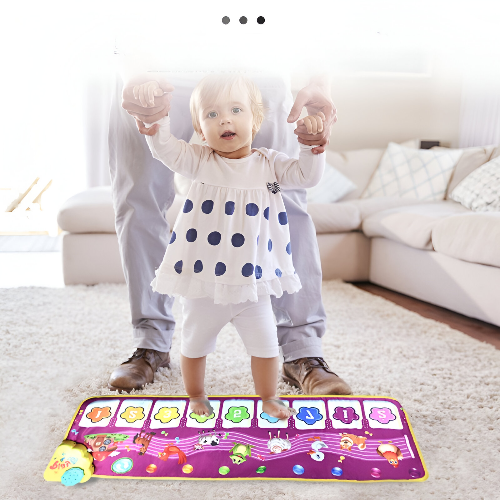 TAPETE MUSICAL BAILE MÚSICA BEBES SONIDO INSTRUMENTAL JER - 7