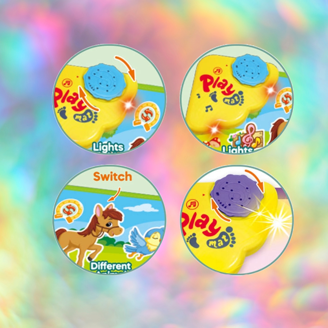 TAPETE MUSICAL BAILE MÚSICA BEBES SONIDO INSTRUMENTAL JER - 8