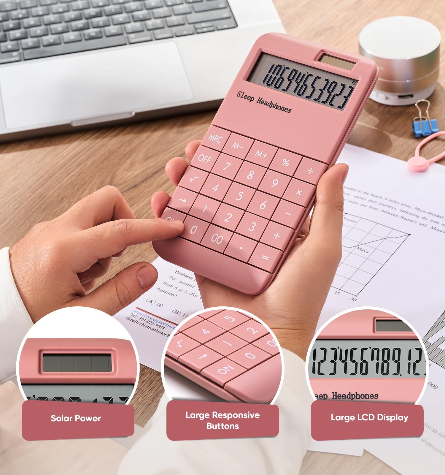 CALCULADORA BOLSILLO PORTÁTIL FUNCIÓN ESTÁNDAR ELEGANTE JER - 8
