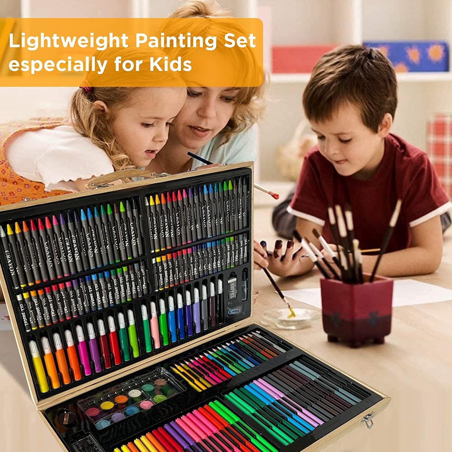 SET COLORES ARTE 180 PIEZAS IDEAL DIBUJAR CREATIVIDAD JER - 4