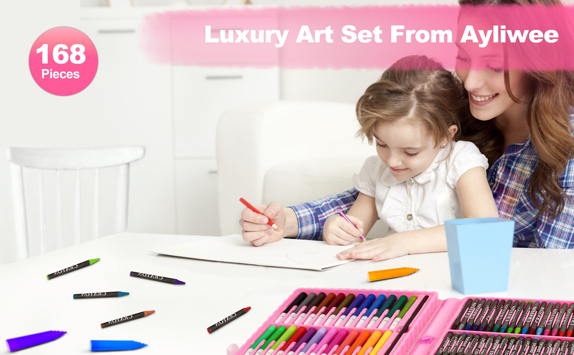 SET COLORES ARTE 168 PIEZAS CALIDAD EXCELENTE REGALO JER - 2
