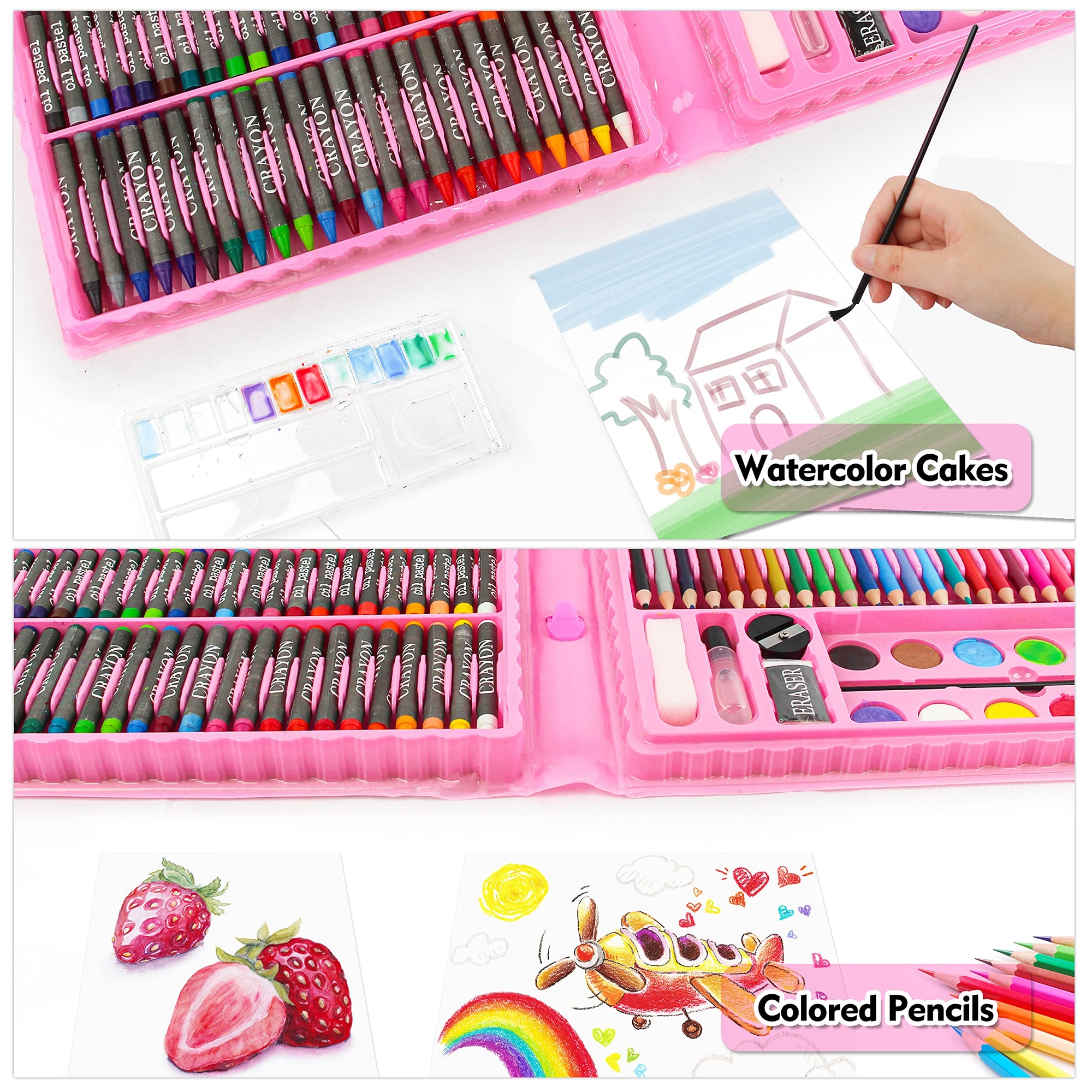SET COLORES ARTE 168 PIEZAS CALIDAD EXCELENTE REGALO JER - 7