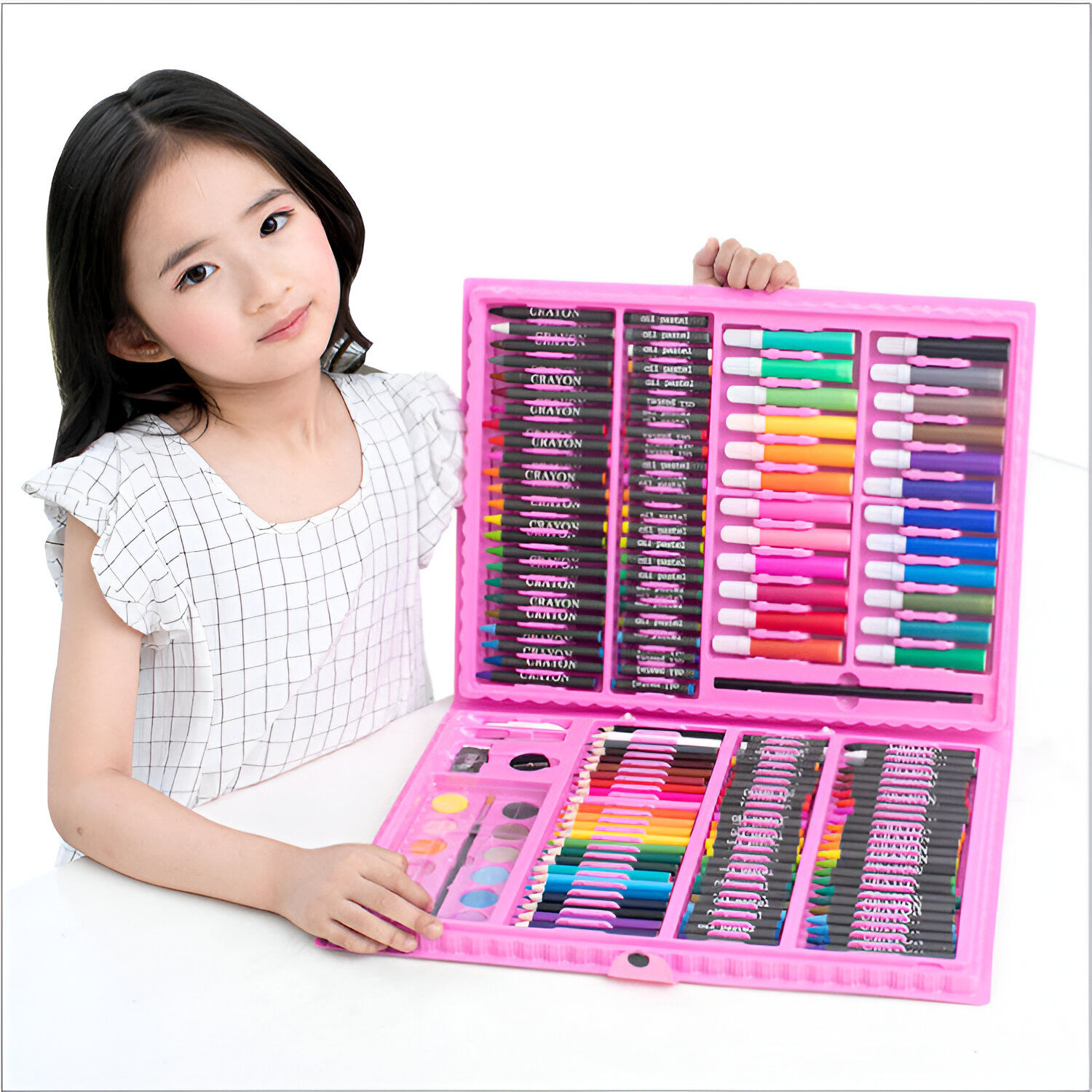 SET COLORES ARTE 168 PIEZAS CALIDAD EXCELENTE REGALO JER - 9