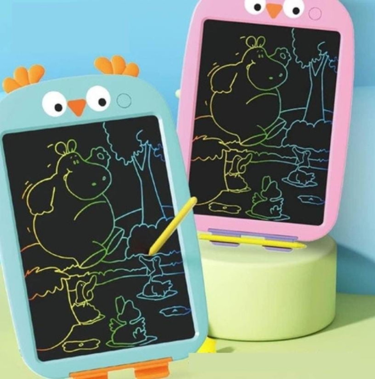 PIZARRA MAGICATABLET LED PLUMON NIÑOS DISEÑOS DIBUJOS LAU - 2