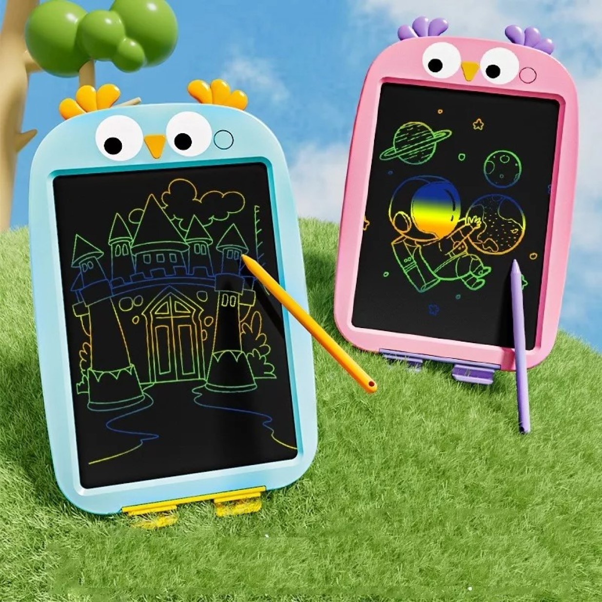 PIZARRA MAGICATABLET LED PLUMON NIÑOS DISEÑOS DIBUJOS LAU - 3