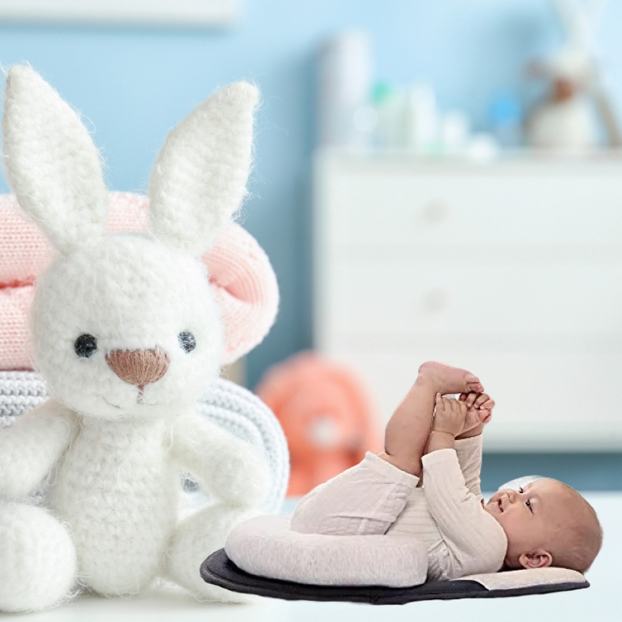 NIDO ANTIVUELCO POSICIONADAR ALMOHADA SOPORTE BEBE LAU - 2