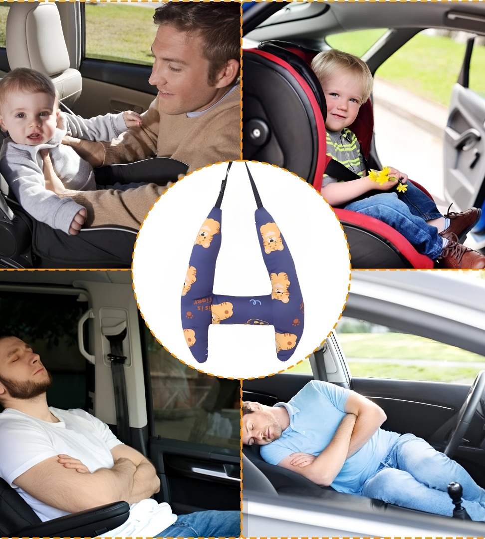 SOPORTE CABEZA ALMOHADA SILLA COCHE SEGURIDAD BEBES NIÑO LAU - 5