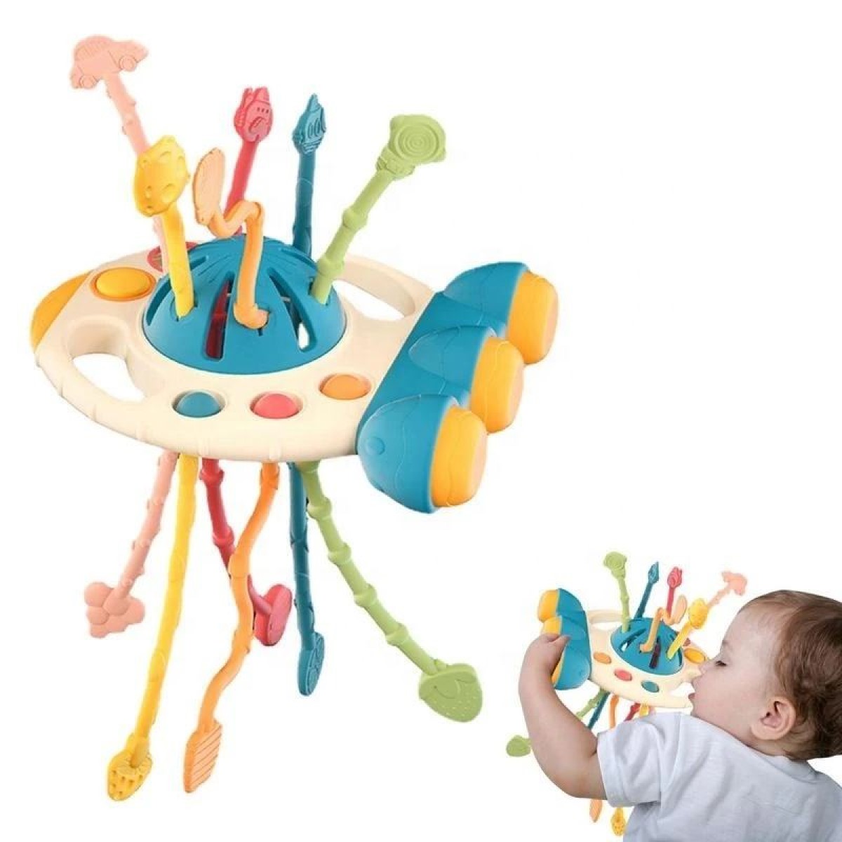 JUGUETE SENSORIAL SILICONA HABILIDADES MOTORAS BEBE LAU - 1