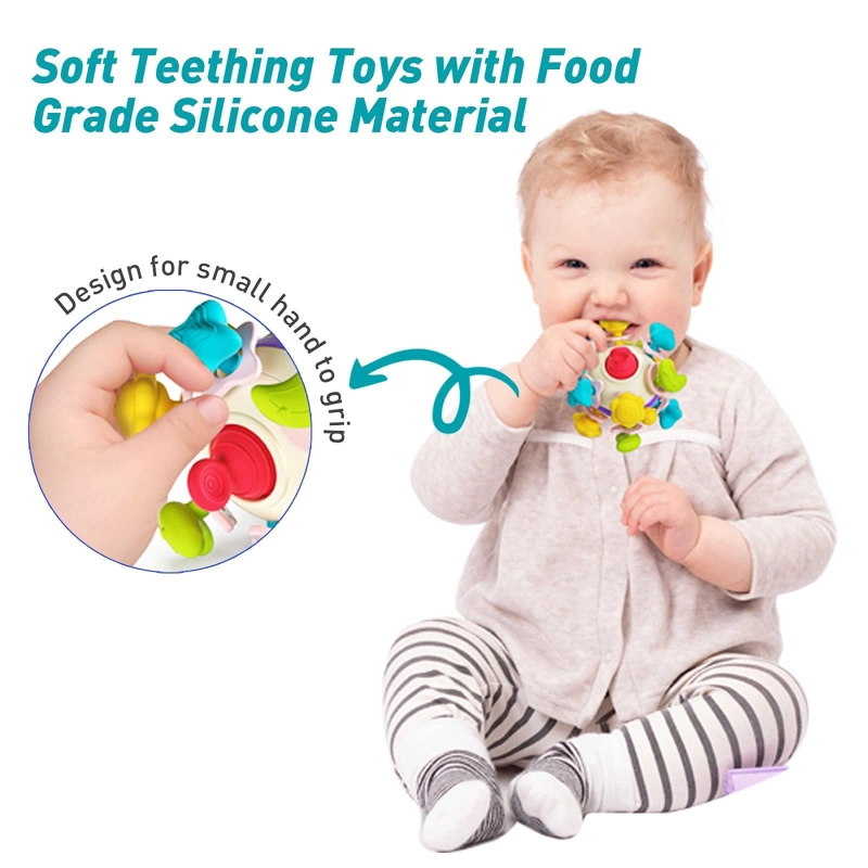 JUGUETE DENTICION MULTISENSORIAL GATEO AGARRE BEBE LAU - 5