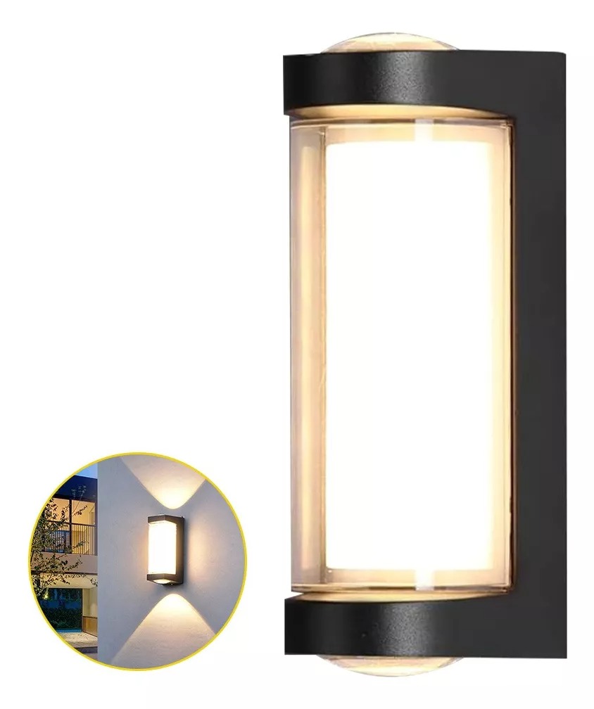 APLIQUE PARED EXTERIOR IMPERMEABLE MODERNA JARDIN PORCHE LAU - 3
