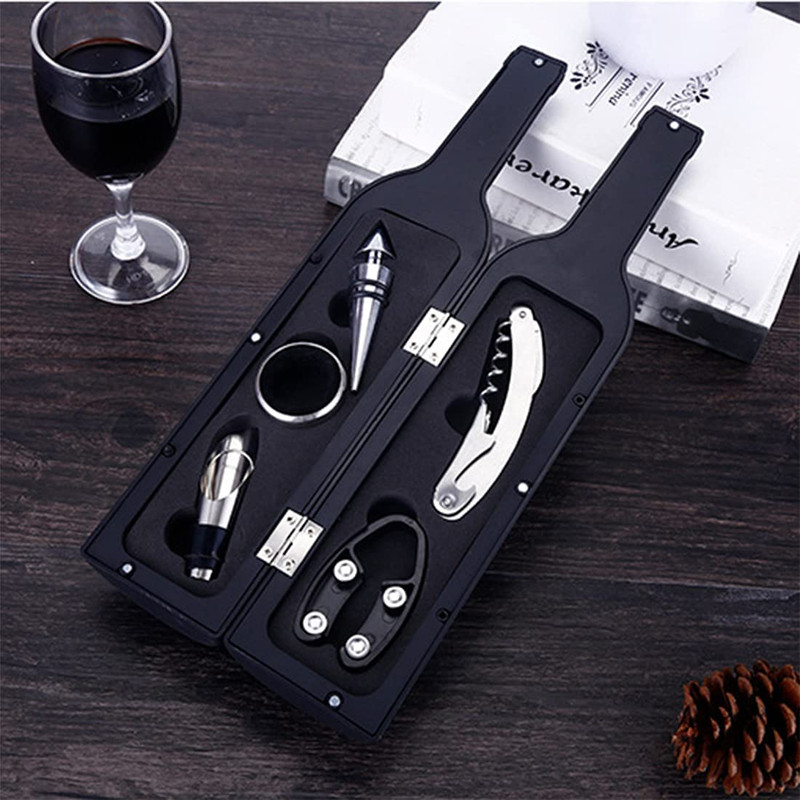 SACACORCHO DESTAPADOR 5 PCS VINO BOTELLA FIESTA BODA LAU - 7