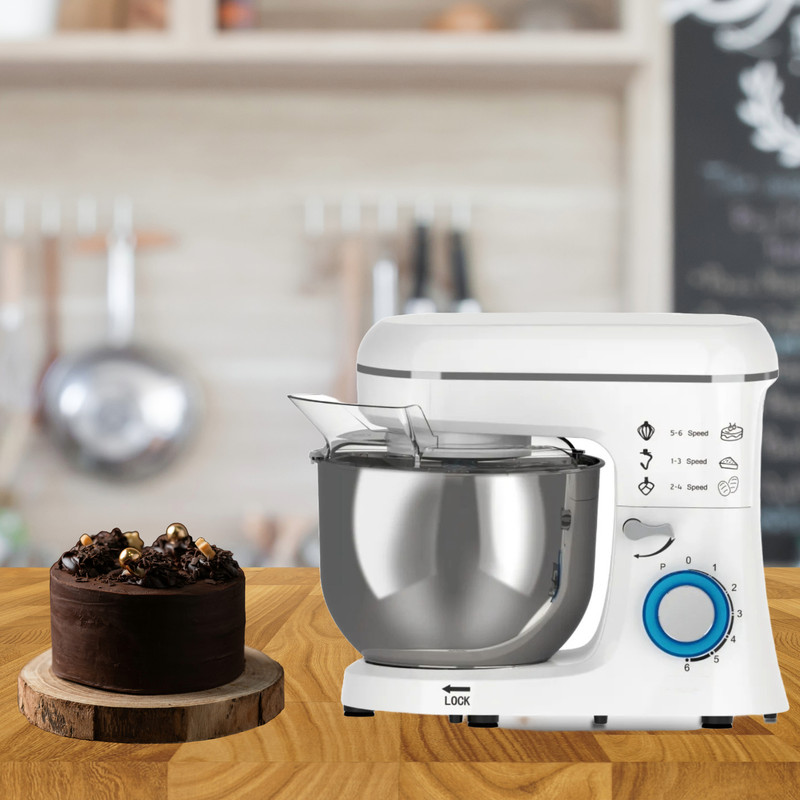 BATIDORA ZZKKO 6671W 1100 W AMASADORA 6 VELOCIDADES COCINA REPOSTERIA 6.8L LAU - 6