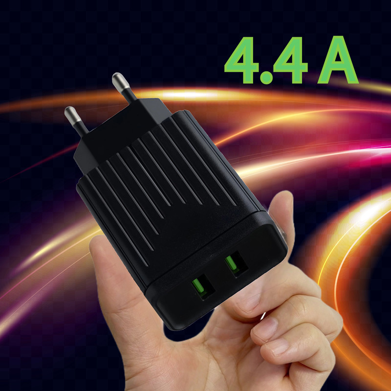 SET 2 CARGADOR ADAPTADOR X2 USB THUNDER CARGA RAPIDA LAU - 9