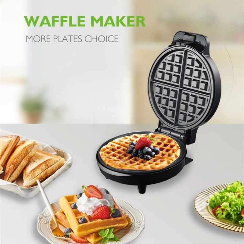 WAFFLERA MINI TRUSK ANTIADHERENTE GOFRES HOGAR COCINA LAU - 5