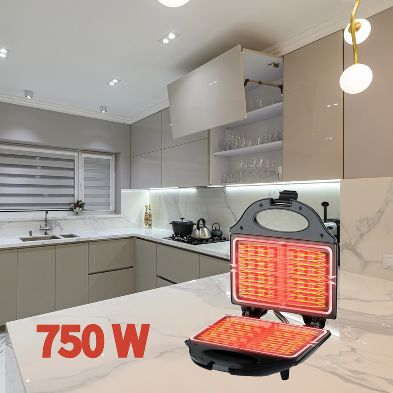 WAFFLERA TX ANTIADHERENTE PLANCHA TEFLON COMODA COCINA LAU - 7