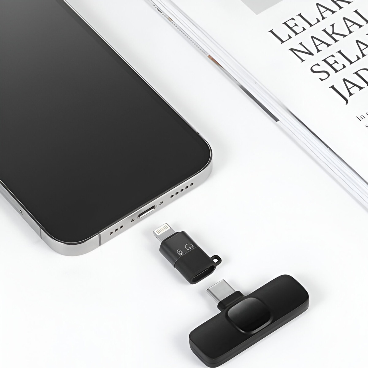 MICRÓFONO INALÁMBRICO LAVALIER BALITA TIPO C PLUG-PLAY - 3