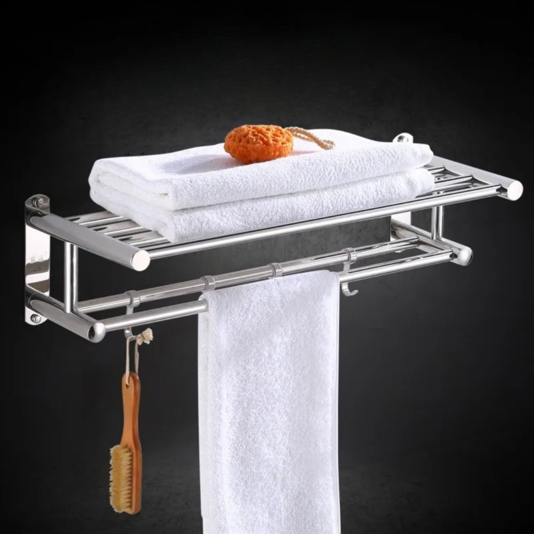 ESTANTE ORGANIZADOR BAÑO MULTIUSO ACERO INOXIDABLE HOGAR - 6
