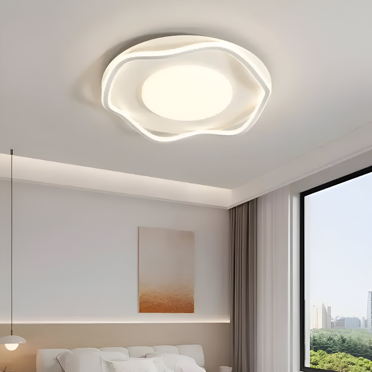 LÁMPARA DE TECHO LED EMPOTRADA MINIMALISTA NÓRDICA 3D - 9