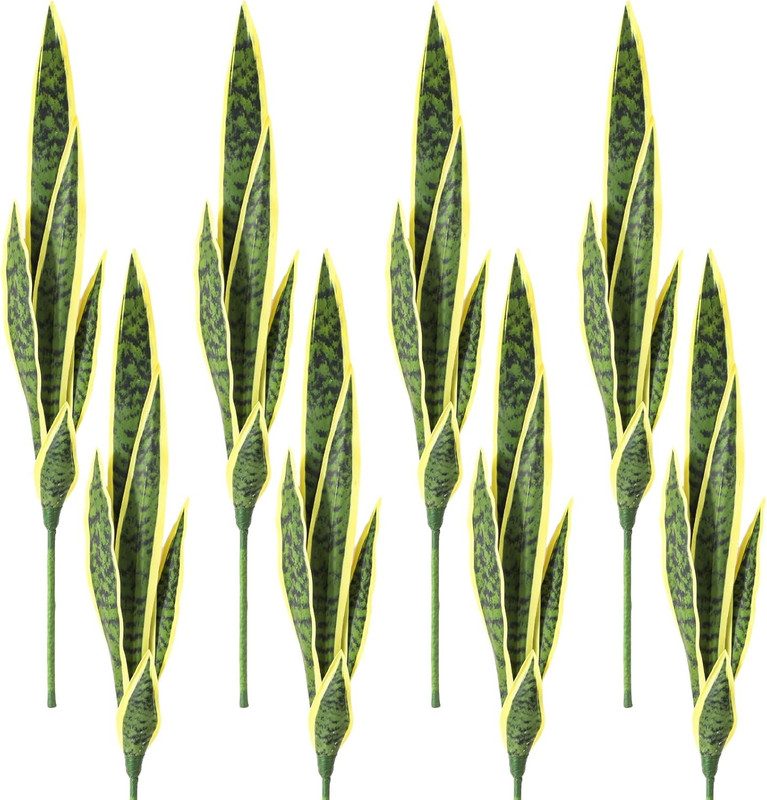 SET 2 FLOR PLANTA SERPIENTE HOGAR JARDIN TIENDA REALISTA LAU - 1