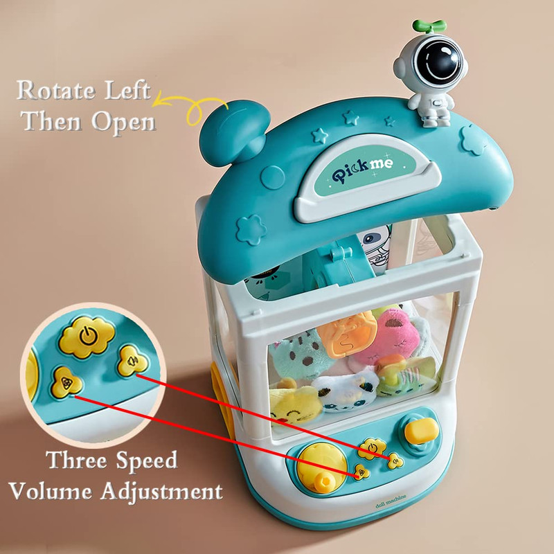JUGUETE INTERACTIVO ZZKKO MINI GARRA PORTÁTIL SPACEMAN DIVERTIDO NIÑOS LAU MULTICOLOR - 7