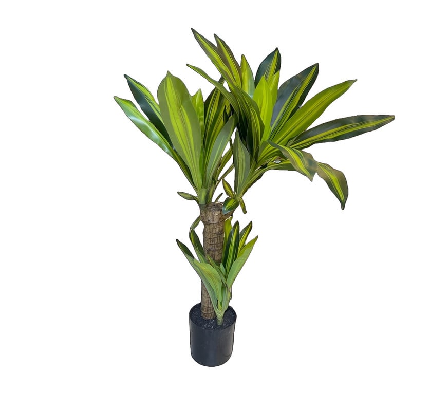 FLOR PLANTA ARTIFICIAL DRACAENA ARBOL DECORACION REAL LAU - 1