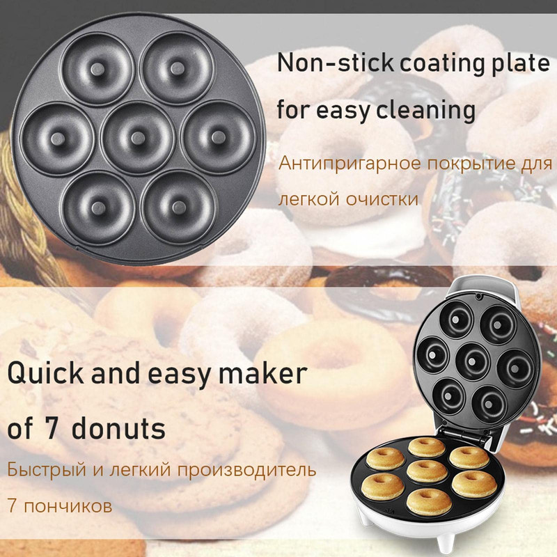 MAQUINA DONUTS MINI ANTIADHERENTE POSTRES COCINA LAU - 5