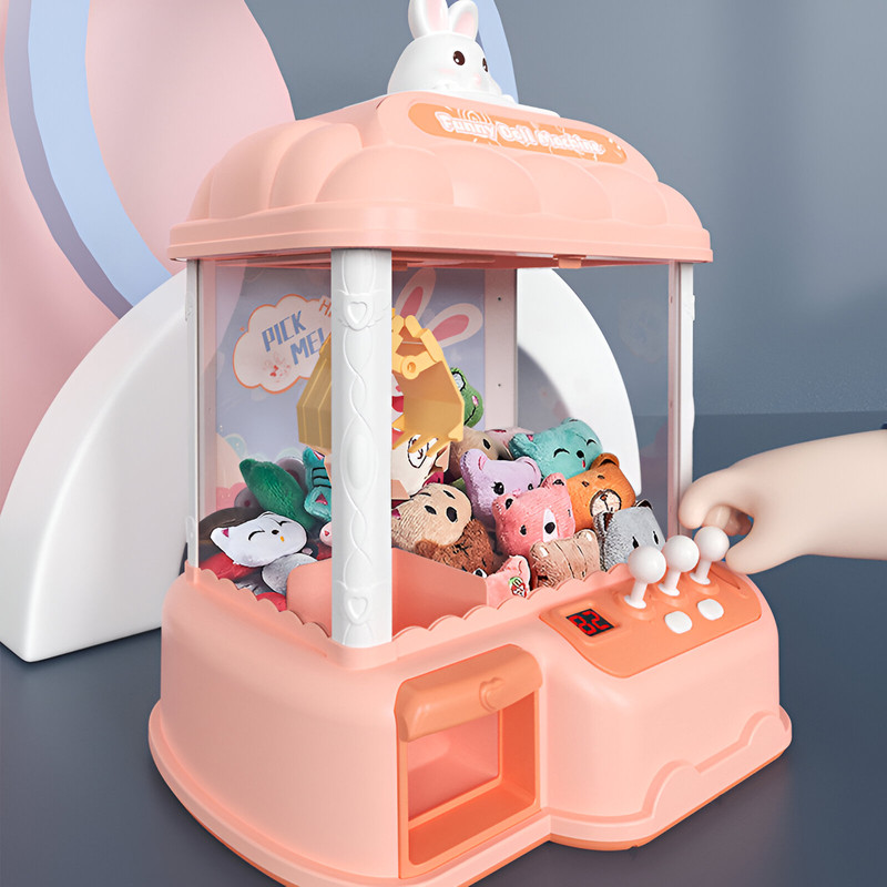 JUGUETE INTERACTIVO ZZKKO GARRA MAQUINA CATCH DOLL MACHINE NIÑOS DIVERSION LAU MULTICOLOR - 4