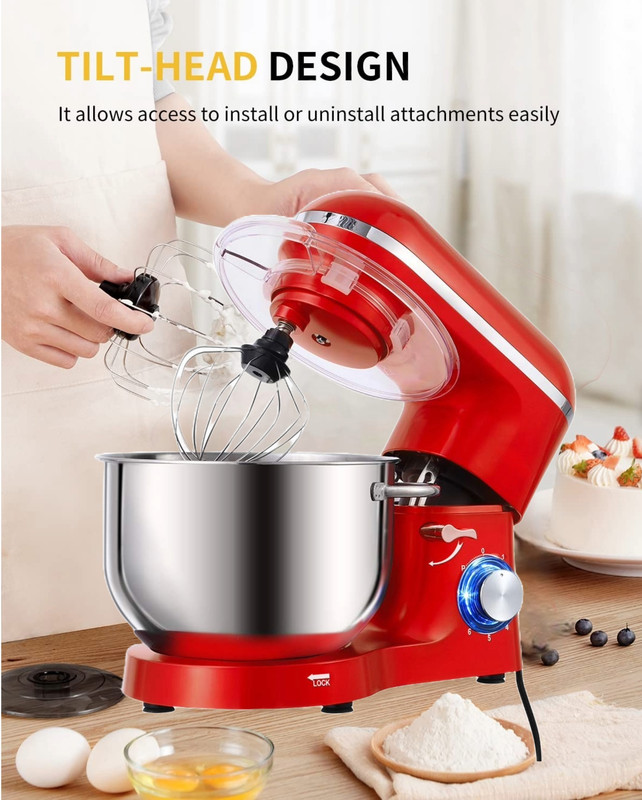 BATIDORA ZZKKO NUEVO 3 EN 1 PLANETARIA PEDESTAL 1100W REPOSTERIA LAU - 2