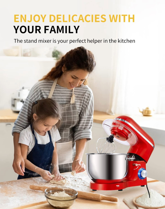 BATIDORA ZZKKO NUEVO 3 EN 1 PLANETARIA PEDESTAL 1100W REPOSTERIA LAU - 8